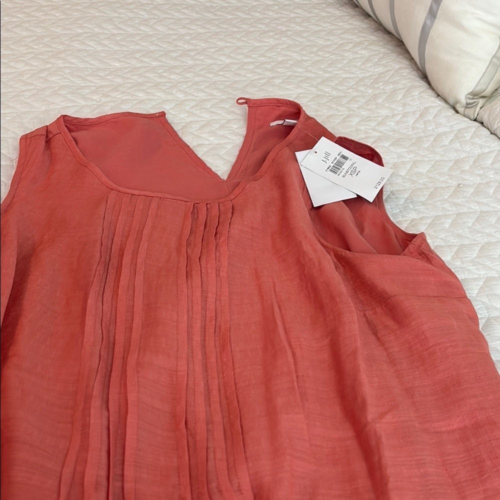 J. Jill Sleeveless Blouse in Rust Red
